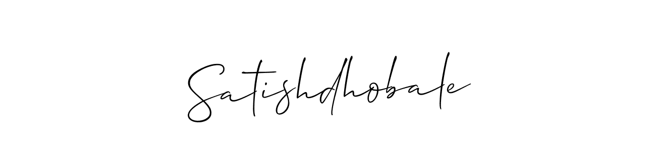 You should practise on your own different ways (Allison_Script) to write your name (Satishdhobale) in signature. don't let someone else do it for you. Satishdhobale signature style 2 images and pictures png