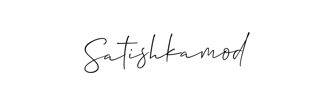 Also we have Satishkamod name is the best signature style. Create professional handwritten signature collection using Allison_Script autograph style. Satishkamod signature style 2 images and pictures png
