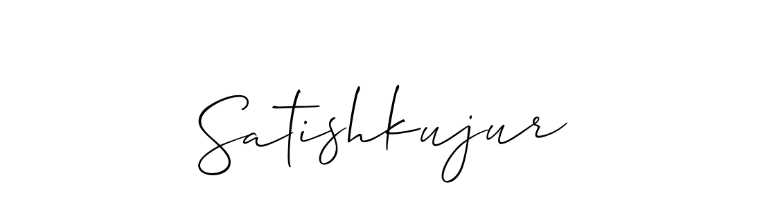 Satishkujur stylish signature style. Best Handwritten Sign (Allison_Script) for my name. Handwritten Signature Collection Ideas for my name Satishkujur. Satishkujur signature style 2 images and pictures png