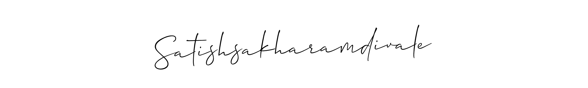 Make a short Satishsakharamdivale signature style. Manage your documents anywhere anytime using Allison_Script. Create and add eSignatures, submit forms, share and send files easily. Satishsakharamdivale signature style 2 images and pictures png