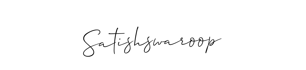 Satishswaroop stylish signature style. Best Handwritten Sign (Allison_Script) for my name. Handwritten Signature Collection Ideas for my name Satishswaroop. Satishswaroop signature style 2 images and pictures png