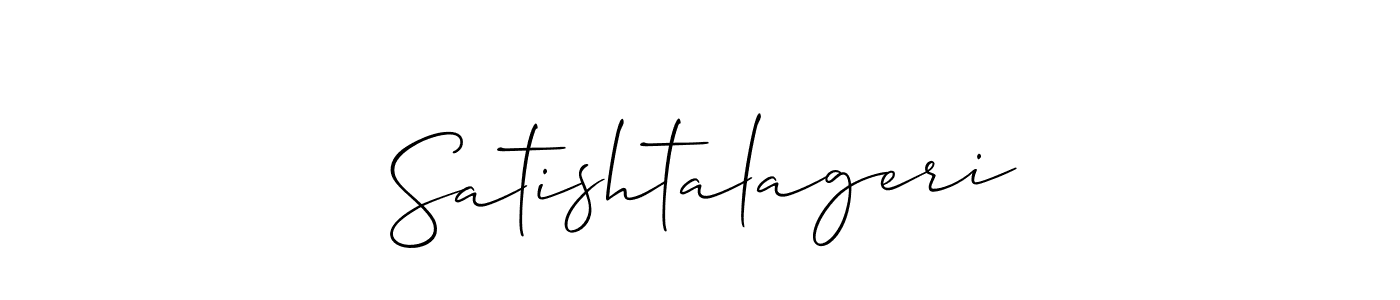 Create a beautiful signature design for name Satishtalageri. With this signature (Allison_Script) fonts, you can make a handwritten signature for free. Satishtalageri signature style 2 images and pictures png