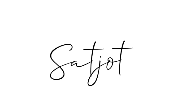 Best and Professional Signature Style for Satjot. Allison_Script Best Signature Style Collection. Satjot signature style 2 images and pictures png