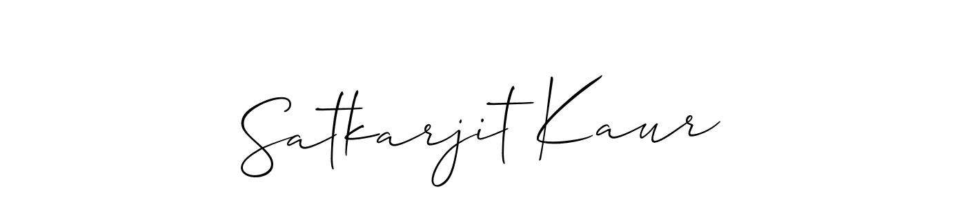 This is the best signature style for the Satkarjit Kaur name. Also you like these signature font (Allison_Script). Mix name signature. Satkarjit Kaur signature style 2 images and pictures png