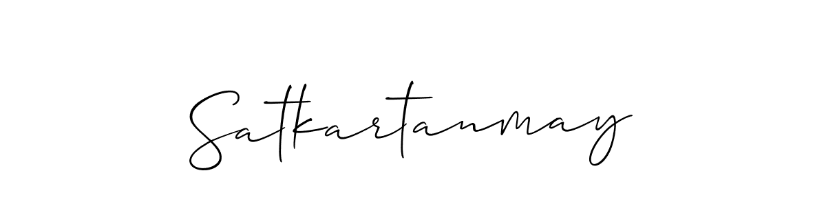 It looks lik you need a new signature style for name Satkartanmay. Design unique handwritten (Allison_Script) signature with our free signature maker in just a few clicks. Satkartanmay signature style 2 images and pictures png