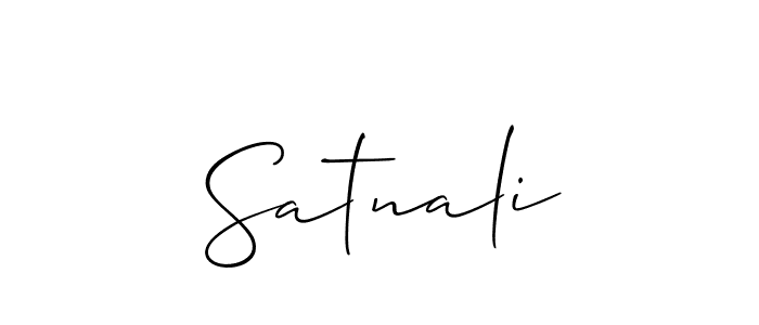 You should practise on your own different ways (Allison_Script) to write your name (Satnali) in signature. don't let someone else do it for you. Satnali signature style 2 images and pictures png