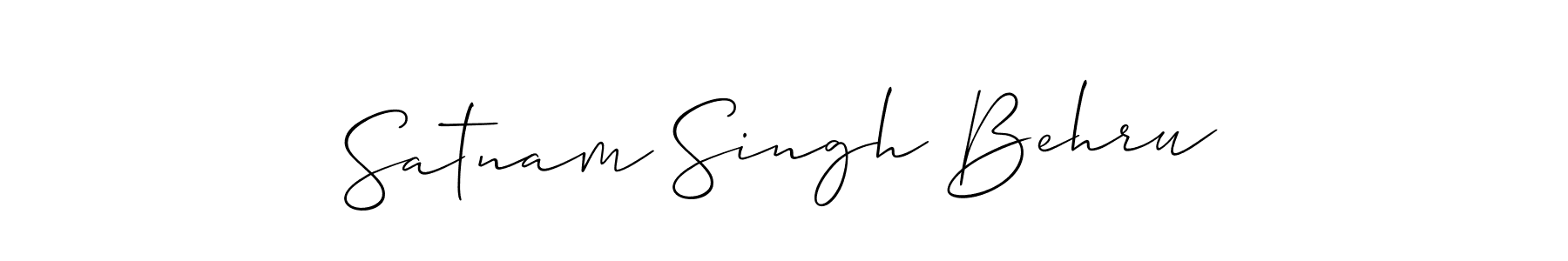 Make a beautiful signature design for name Satnam Singh Behru. Use this online signature maker to create a handwritten signature for free. Satnam Singh Behru signature style 2 images and pictures png