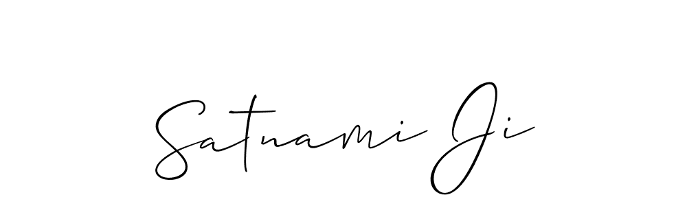 Also You can easily find your signature by using the search form. We will create Satnami Ji name handwritten signature images for you free of cost using Allison_Script sign style. Satnami Ji signature style 2 images and pictures png