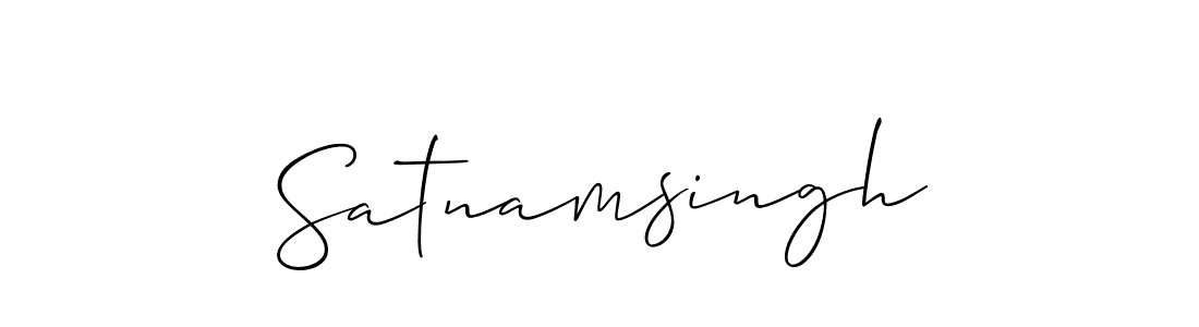 It looks lik you need a new signature style for name Satnamsingh. Design unique handwritten (Allison_Script) signature with our free signature maker in just a few clicks. Satnamsingh signature style 2 images and pictures png
