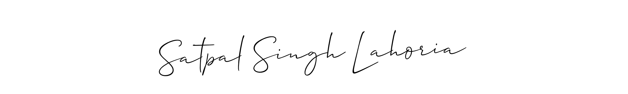 You can use this online signature creator to create a handwritten signature for the name Satpal Singh Lahoria. This is the best online autograph maker. Satpal Singh Lahoria signature style 2 images and pictures png