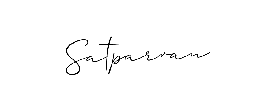 Use a signature maker to create a handwritten signature online. With this signature software, you can design (Allison_Script) your own signature for name Satparvan. Satparvan signature style 2 images and pictures png