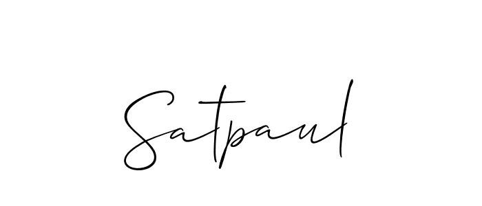 if you are searching for the best signature style for your name Satpaul. so please give up your signature search. here we have designed multiple signature styles  using Allison_Script. Satpaul signature style 2 images and pictures png