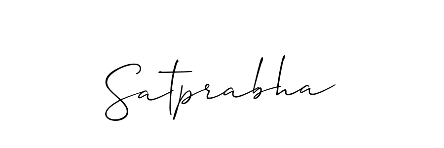 Use a signature maker to create a handwritten signature online. With this signature software, you can design (Allison_Script) your own signature for name Satprabha. Satprabha signature style 2 images and pictures png