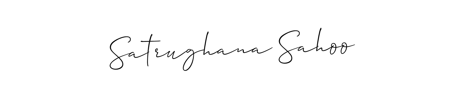 Make a beautiful signature design for name Satrughana Sahoo. With this signature (Allison_Script) style, you can create a handwritten signature for free. Satrughana Sahoo signature style 2 images and pictures png