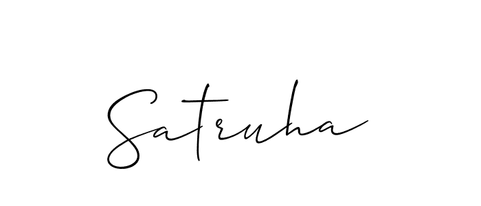 Use a signature maker to create a handwritten signature online. With this signature software, you can design (Allison_Script) your own signature for name Satruha. Satruha signature style 2 images and pictures png