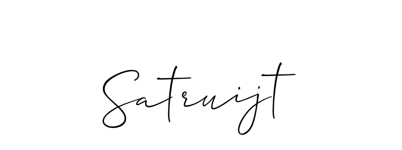 You should practise on your own different ways (Allison_Script) to write your name (Satruijt) in signature. don't let someone else do it for you. Satruijt signature style 2 images and pictures png