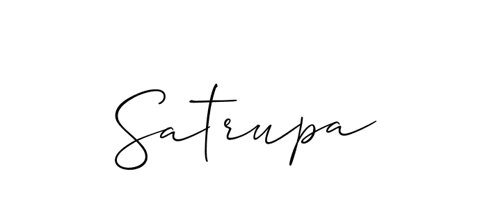 It looks lik you need a new signature style for name Satrupa. Design unique handwritten (Allison_Script) signature with our free signature maker in just a few clicks. Satrupa signature style 2 images and pictures png