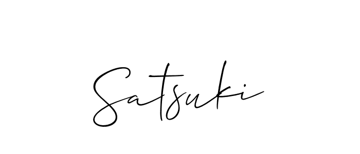 Similarly Allison_Script is the best handwritten signature design. Signature creator online .You can use it as an online autograph creator for name Satsuki. Satsuki signature style 2 images and pictures png