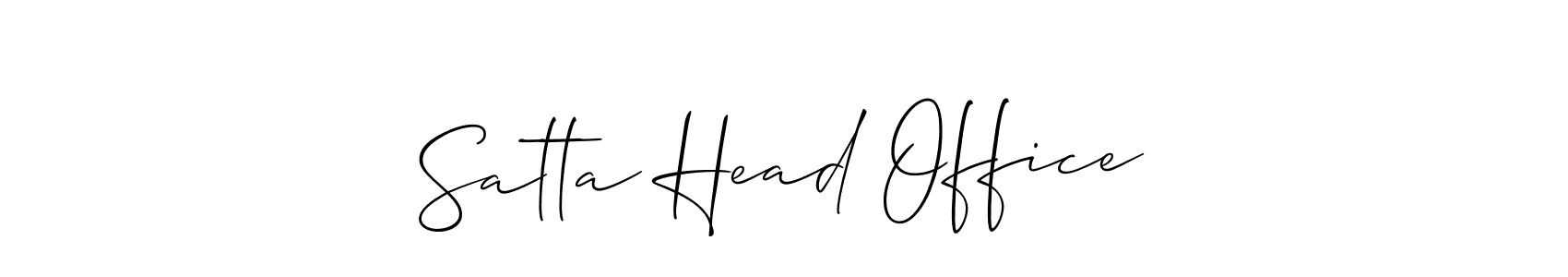 Also we have Satta Head Office name is the best signature style. Create professional handwritten signature collection using Allison_Script autograph style. Satta Head Office signature style 2 images and pictures png