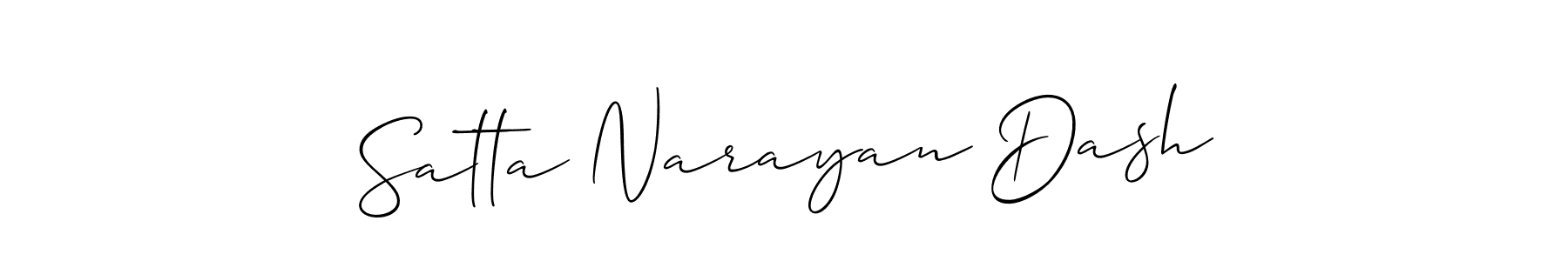 Design your own signature with our free online signature maker. With this signature software, you can create a handwritten (Allison_Script) signature for name Satta Narayan Dash. Satta Narayan Dash signature style 2 images and pictures png