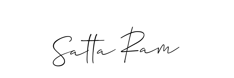 How to Draw Satta Ram signature style? Allison_Script is a latest design signature styles for name Satta Ram. Satta Ram signature style 2 images and pictures png