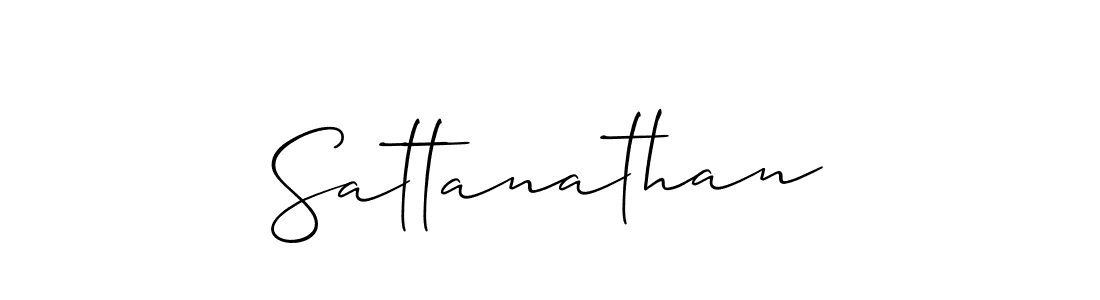 How to make Sattanathan name signature. Use Allison_Script style for creating short signs online. This is the latest handwritten sign. Sattanathan signature style 2 images and pictures png