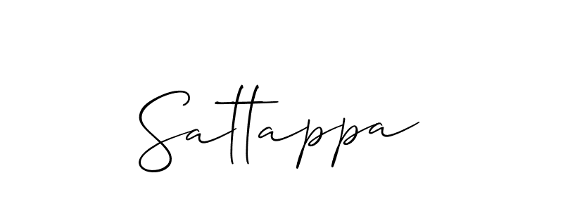 Make a beautiful signature design for name Sattappa. With this signature (Allison_Script) style, you can create a handwritten signature for free. Sattappa signature style 2 images and pictures png