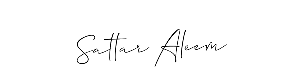 Best and Professional Signature Style for Sattar Aleem. Allison_Script Best Signature Style Collection. Sattar Aleem signature style 2 images and pictures png