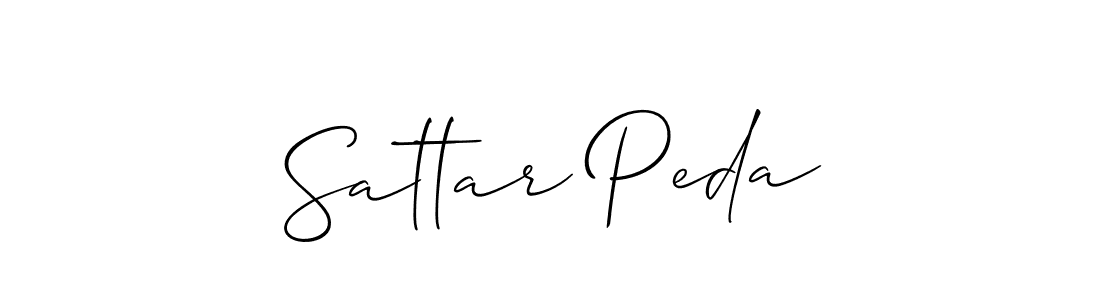 It looks lik you need a new signature style for name Sattar Peda. Design unique handwritten (Allison_Script) signature with our free signature maker in just a few clicks. Sattar Peda signature style 2 images and pictures png