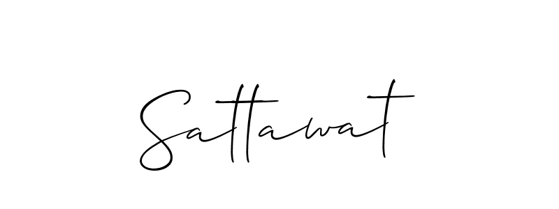 You should practise on your own different ways (Allison_Script) to write your name (Sattawat) in signature. don't let someone else do it for you. Sattawat signature style 2 images and pictures png