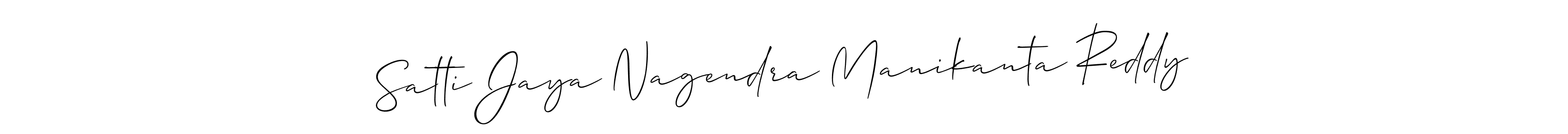 Design your own signature with our free online signature maker. With this signature software, you can create a handwritten (Allison_Script) signature for name Satti Jaya Nagendra Manikanta Reddy. Satti Jaya Nagendra Manikanta Reddy signature style 2 images and pictures png