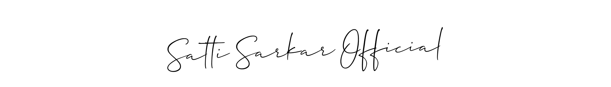 How to Draw Satti Sarkar Official signature style? Allison_Script is a latest design signature styles for name Satti Sarkar Official. Satti Sarkar Official signature style 2 images and pictures png