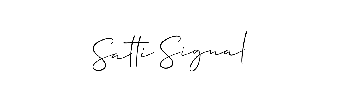 Make a short Satti Signal signature style. Manage your documents anywhere anytime using Allison_Script. Create and add eSignatures, submit forms, share and send files easily. Satti Signal signature style 2 images and pictures png