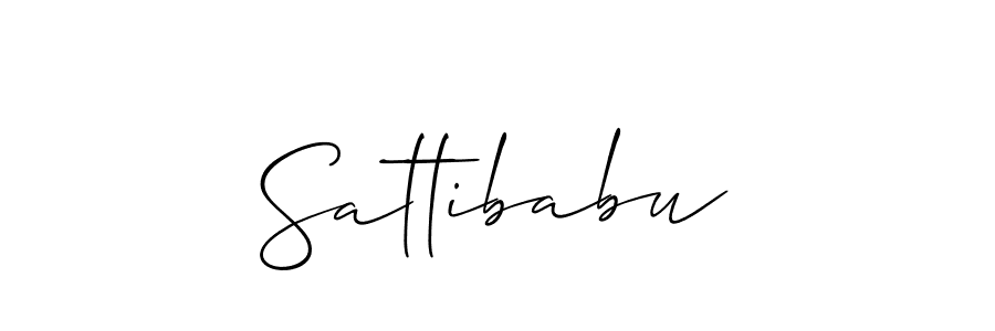 Sattibabu stylish signature style. Best Handwritten Sign (Allison_Script) for my name. Handwritten Signature Collection Ideas for my name Sattibabu. Sattibabu signature style 2 images and pictures png