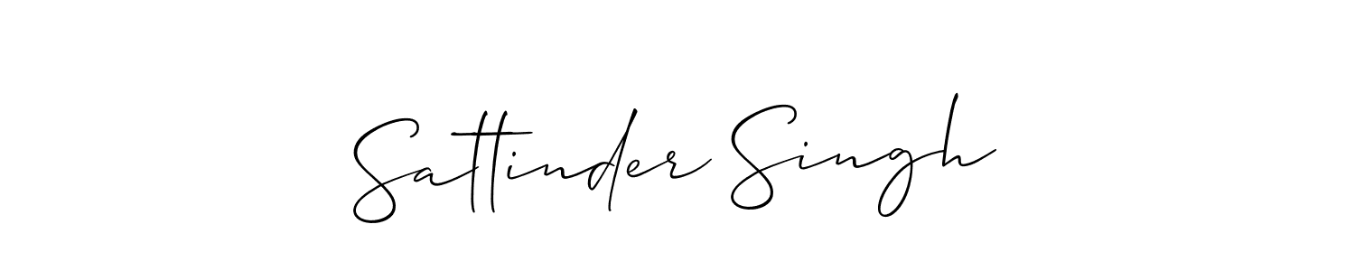 Create a beautiful signature design for name Sattinder Singh. With this signature (Allison_Script) fonts, you can make a handwritten signature for free. Sattinder Singh signature style 2 images and pictures png