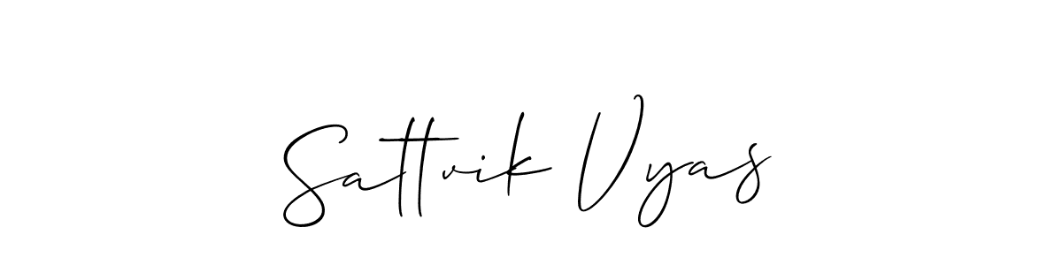 Make a beautiful signature design for name Sattvik Vyas. Use this online signature maker to create a handwritten signature for free. Sattvik Vyas signature style 2 images and pictures png