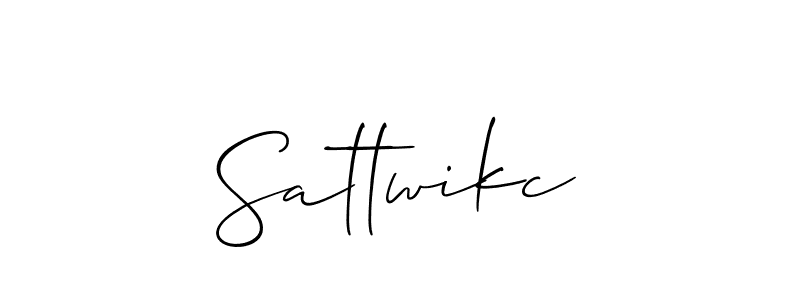Use a signature maker to create a handwritten signature online. With this signature software, you can design (Allison_Script) your own signature for name Sattwikc. Sattwikc signature style 2 images and pictures png