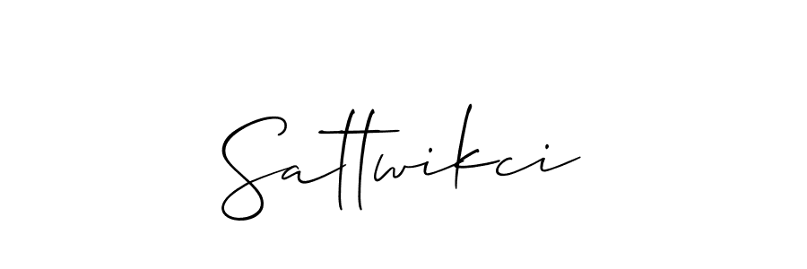 You should practise on your own different ways (Allison_Script) to write your name (Sattwikci) in signature. don't let someone else do it for you. Sattwikci signature style 2 images and pictures png