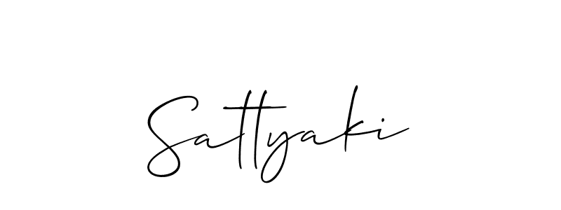 Similarly Allison_Script is the best handwritten signature design. Signature creator online .You can use it as an online autograph creator for name Sattyaki. Sattyaki signature style 2 images and pictures png