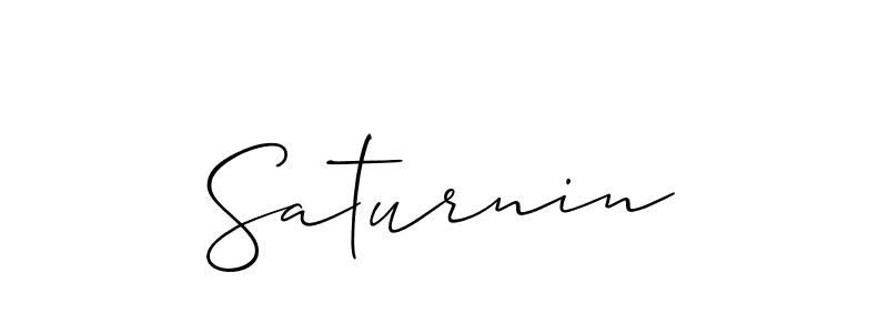 How to Draw Saturnin signature style? Allison_Script is a latest design signature styles for name Saturnin. Saturnin signature style 2 images and pictures png