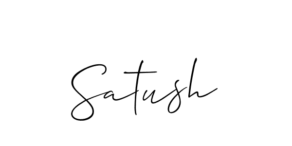The best way (Allison_Script) to make a short signature is to pick only two or three words in your name. The name Satush include a total of six letters. For converting this name. Satush signature style 2 images and pictures png