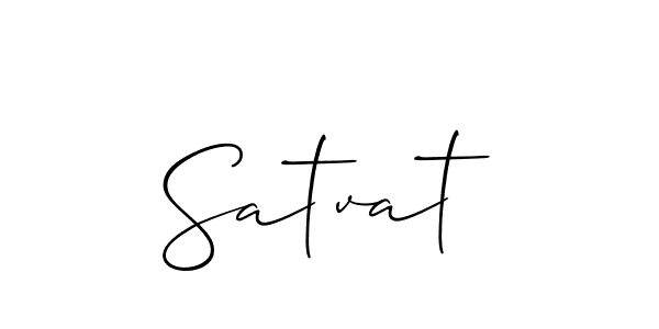 Satvat stylish signature style. Best Handwritten Sign (Allison_Script) for my name. Handwritten Signature Collection Ideas for my name Satvat. Satvat signature style 2 images and pictures png