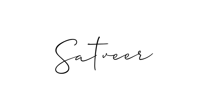 Make a beautiful signature design for name Satveer. With this signature (Allison_Script) style, you can create a handwritten signature for free. Satveer signature style 2 images and pictures png