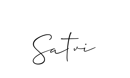Make a beautiful signature design for name Satvi. Use this online signature maker to create a handwritten signature for free. Satvi signature style 2 images and pictures png