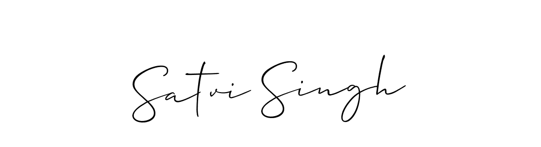 How to Draw Satvi Singh signature style? Allison_Script is a latest design signature styles for name Satvi Singh. Satvi Singh signature style 2 images and pictures png