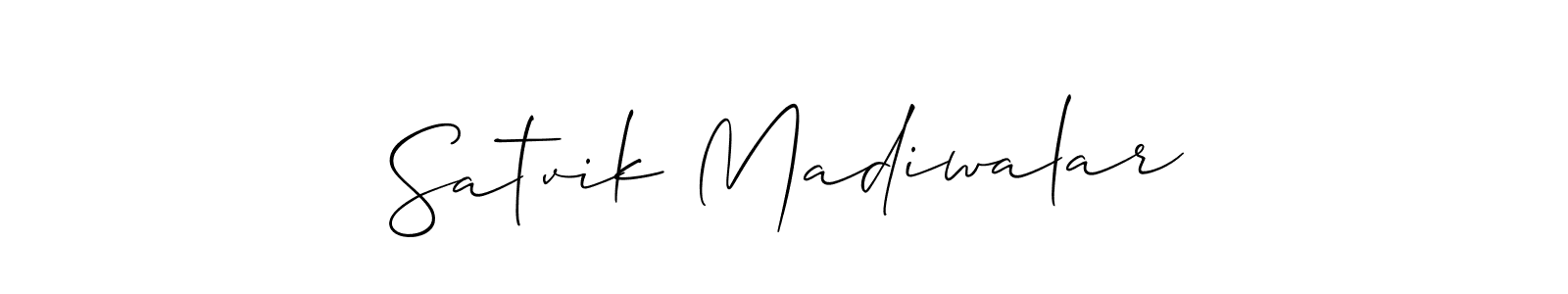 See photos of Satvik Madiwalar official signature by Spectra . Check more albums & portfolios. Read reviews & check more about Allison_Script font. Satvik Madiwalar signature style 2 images and pictures png