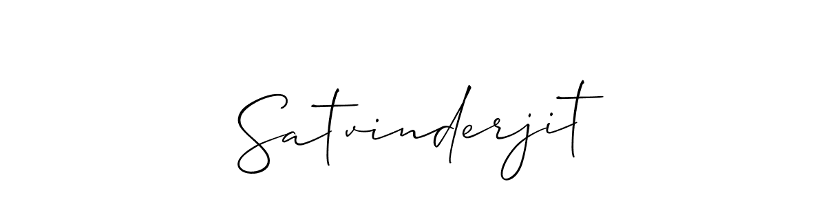 Use a signature maker to create a handwritten signature online. With this signature software, you can design (Allison_Script) your own signature for name Satvinderjit. Satvinderjit signature style 2 images and pictures png