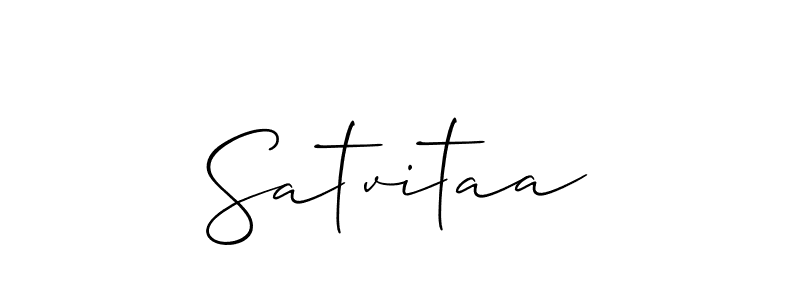 if you are searching for the best signature style for your name Satvitaa. so please give up your signature search. here we have designed multiple signature styles  using Allison_Script. Satvitaa signature style 2 images and pictures png