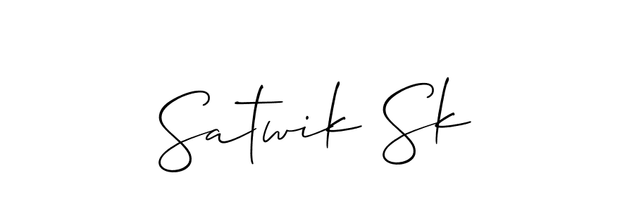 Make a short Satwik Sk signature style. Manage your documents anywhere anytime using Allison_Script. Create and add eSignatures, submit forms, share and send files easily. Satwik Sk signature style 2 images and pictures png