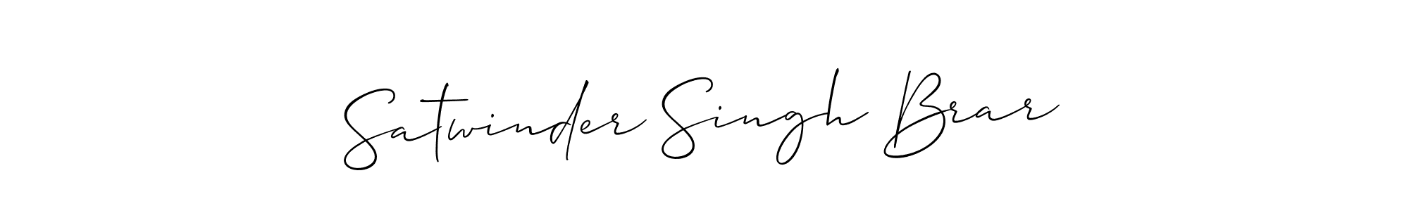 Also You can easily find your signature by using the search form. We will create Satwinder Singh Brar name handwritten signature images for you free of cost using Allison_Script sign style. Satwinder Singh Brar signature style 2 images and pictures png